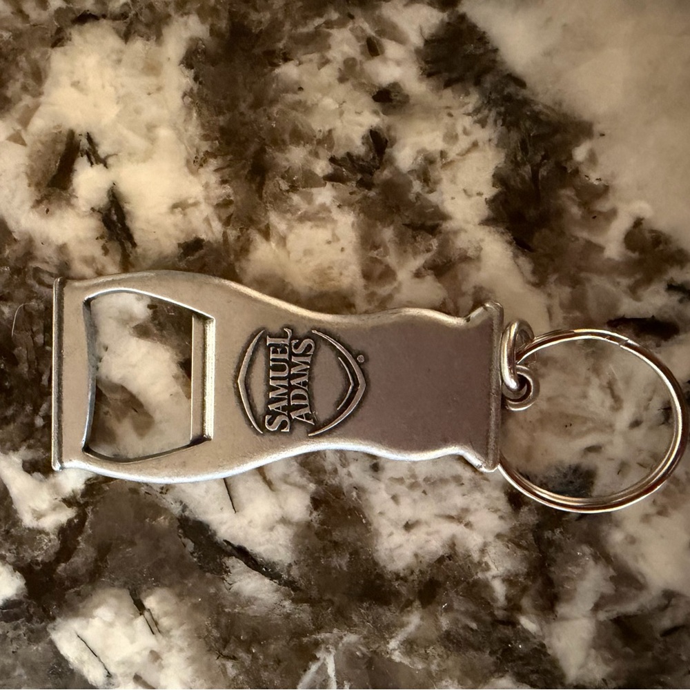 Samuel Adams Silver Bottle Opener Keychain